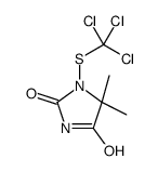 5,5-dimethyl-1-(trichloromethylsulfanyl)imidazolidine-2,4-dione结构式