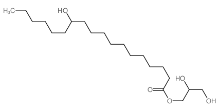Octadecanoic acid,12-hydroxy-, 2,3-dihydroxypropyl ester结构式