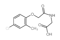 Glycine, N-[(4-chloro-2-methylphenoxy)acetyl]- (9CI)结构式
