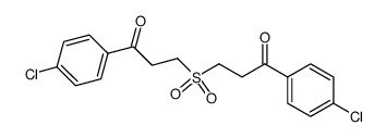 Bis-[β-(p-chlorbenzoyl)-ethyl]-sulfon结构式