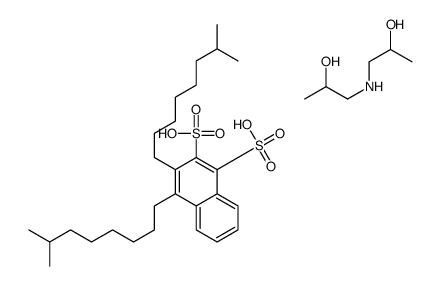 3,4-bis(7-methyloctyl)naphthalene-1,2-disulfonic acid,1-(2-hydroxypropylamino)propan-2-ol Structure