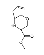 (3S,5S)-5-(2-Propen-1-yl)-3-morpholinecarboxylic acid methyl ester Structure