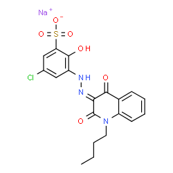 sodium 3-[(1-butyl-1,2-dihydro-4-hydroxy-2-oxo-3-quinolyl)azo]-5-chloro-2-hydroxybenzenesulphonate picture
