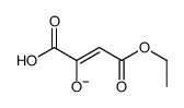 4-ethoxy-1-hydroxy-1,4-dioxobut-2-en-2-olate结构式