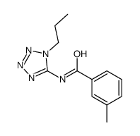 Benzamide, 3-methyl-N-(1-propyl-1H-tetrazol-5-yl)- (9CI)结构式