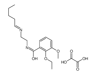 2-[(2-ethoxy-3-methoxybenzoyl)amino]ethyl-pentylideneazanium,2-hydroxy-2-oxoacetate结构式