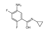 5-amino-N-cyclopropyl-2,4-difluorobenzamide Structure