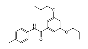 N-(4-methylphenyl)-3,5-dipropoxybenzamide结构式