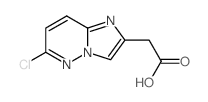 Imidazo[1,2-b]pyridazine-2-aceticacid, 6-chloro-结构式