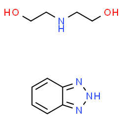 2,2'-iminobisethanol, compound with 1H-benzotriazole (1:1)结构式