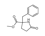 2-benzyl-5-oxo-pyrrolidine-2-carboxylic acid methyl ester结构式