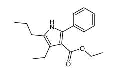 ethyl 4-ethyl-2-phenyl-5-propyl-1H-pyrrole-3-carboxylate Structure
