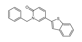 5-(1-benzothiophen-2-yl)-1-benzylpyridin-2-one Structure