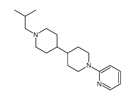 2-[4-[1-(2-methylpropyl)piperidin-4-yl]piperidin-1-yl]pyridine结构式