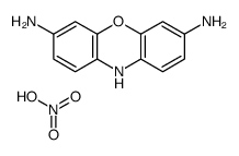 nitric acid,10H-phenoxazine-3,7-diamine结构式
