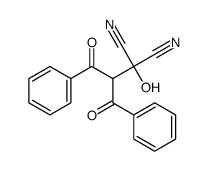 2-(1,3-dioxo-1,3-diphenylpropan-2-yl)-2-hydroxypropanedinitrile结构式