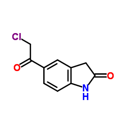 5-(2-Chloroacetyl)indolin-2-one structure