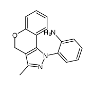 2-(3-methyl-4H-chromeno[4,3-c]pyrazol-1-yl)aniline Structure