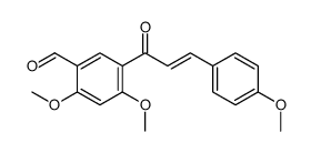 2,4-Dimethoxy-5-[(E)-3-(4-methoxyphenyl)-1-oxo-2-propenyl]benzaldehyde结构式