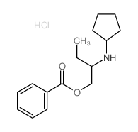 2-(cyclopentylamino)butyl benzoate Structure