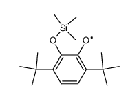 3,6-Di-tert.-butyl-2-trimethylsiloxyphenyloxyl结构式