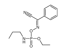 (E)-N-[ethoxy(propylamino)phosphoryl]oxybenzenecarboximidoyl cyanide Structure