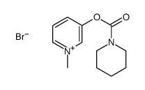 (1-methylpyridin-1-ium-3-yl) piperidine-1-carboxylate,bromide Structure