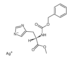 N(α)-benzyloxycarbonyl-L-histidine methyl ester silver salt结构式