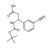 3-[(tert-butoxycarbonyl)amino]-3-(3-cyanophenyl)propanoic acid Structure