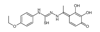 1-[[(1E)-1-(2,3-dihydroxy-4-oxocyclohexa-2,5-dien-1-ylidene)ethyl]amino]-3-(4-ethoxyphenyl)thiourea Structure