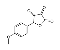 5-(4-methoxyphenyl)oxolane-2,3,4-trione结构式