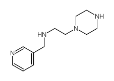 1-Piperazineethanamine,N-(3-pyridinylmethyl)-结构式