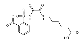 6-[[2-[(2-nitrophenyl)sulfonylamino]-2-oxoacetyl]amino]hexanoic acid Structure