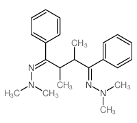 1,4-Butanedione,2,3-dimethyl-1,4-diphenyl-, bis(dimethylhydrazone)(9CI)结构式