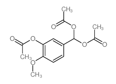 [acetyloxy-(3-acetyloxy-4-methoxy-phenyl)methyl] acetate Structure