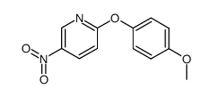 2-(4-methoxyphenoxy)-5-nitropyridine结构式