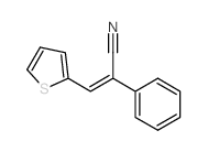 (Z)-2-Phenyl-3-thiophen-2-yl-prop-2-enenitrile Structure