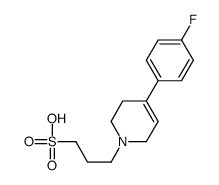 3-[4-(4-fluorophenyl)-3,6-dihydro-2H-pyridin-1-yl]propane-1-sulfonic acid Structure