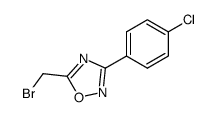 3-(4-chlorophenyl)-5-(bromomethyl)-1,2,4-oxadiazole Structure