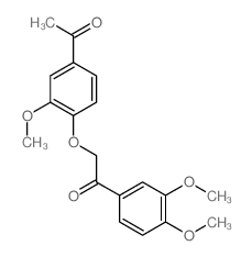 Ethanone,2-(4-acetyl-2-methoxyphenoxy)-1-(3,4-dimethoxyphenyl)-结构式