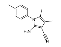 2-AMINO-4,5-DIMETHYL-1-(4-METHYLPHENYL)-1H-PYRROLE-3-CARBONITRILE结构式