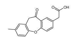 2-(8-methyl-5-oxo-6H-benzo[b][1]benzoxepin-3-yl)acetic acid结构式