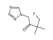 4-fluoro-3,3-dimethyl-1-(1,2,4-triazol-1-yl)butan-2-one结构式