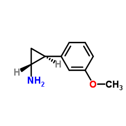 Cyclopropanamine, 2-(3-methoxyphenyl)-, (1R,2S)- (9CI)结构式