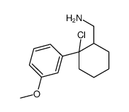 2-Chloro-2-(m-methoxyphenyl)cyclohexanemethanamine结构式