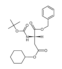 Boc-Asp(OcHex)-OBzl结构式