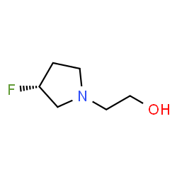 1-Pyrrolidineethanol,3-fluoro-,(3R)-(9CI) Structure