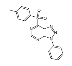3-phenyl-7-tosyl-3H-[1,2,3]triazolo[4,5-d]pyrimidine Structure