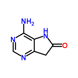 6H-Pyrrolo[3,2-d]pyrimidin-6-one, 4-amino-5,7-dihydro- (9CI) Structure