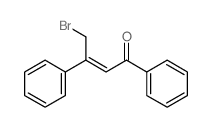 2-Buten-1-one,4-bromo-1,3-diphenyl-结构式